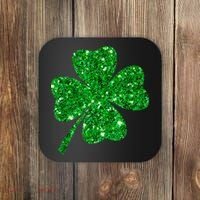 Sparkle Clover Irish Shirt For St Patricks & Pattys Day Coaster thumb 0