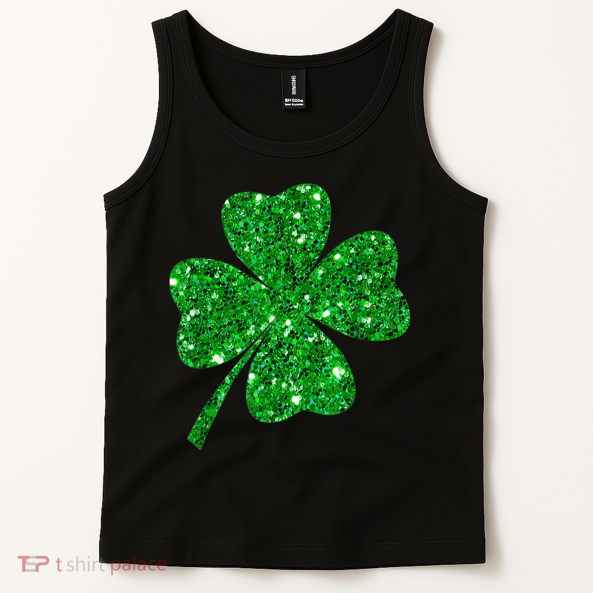 Sparkle Clover Irish Shirt For St Patricks & Pattys Day Tank Top