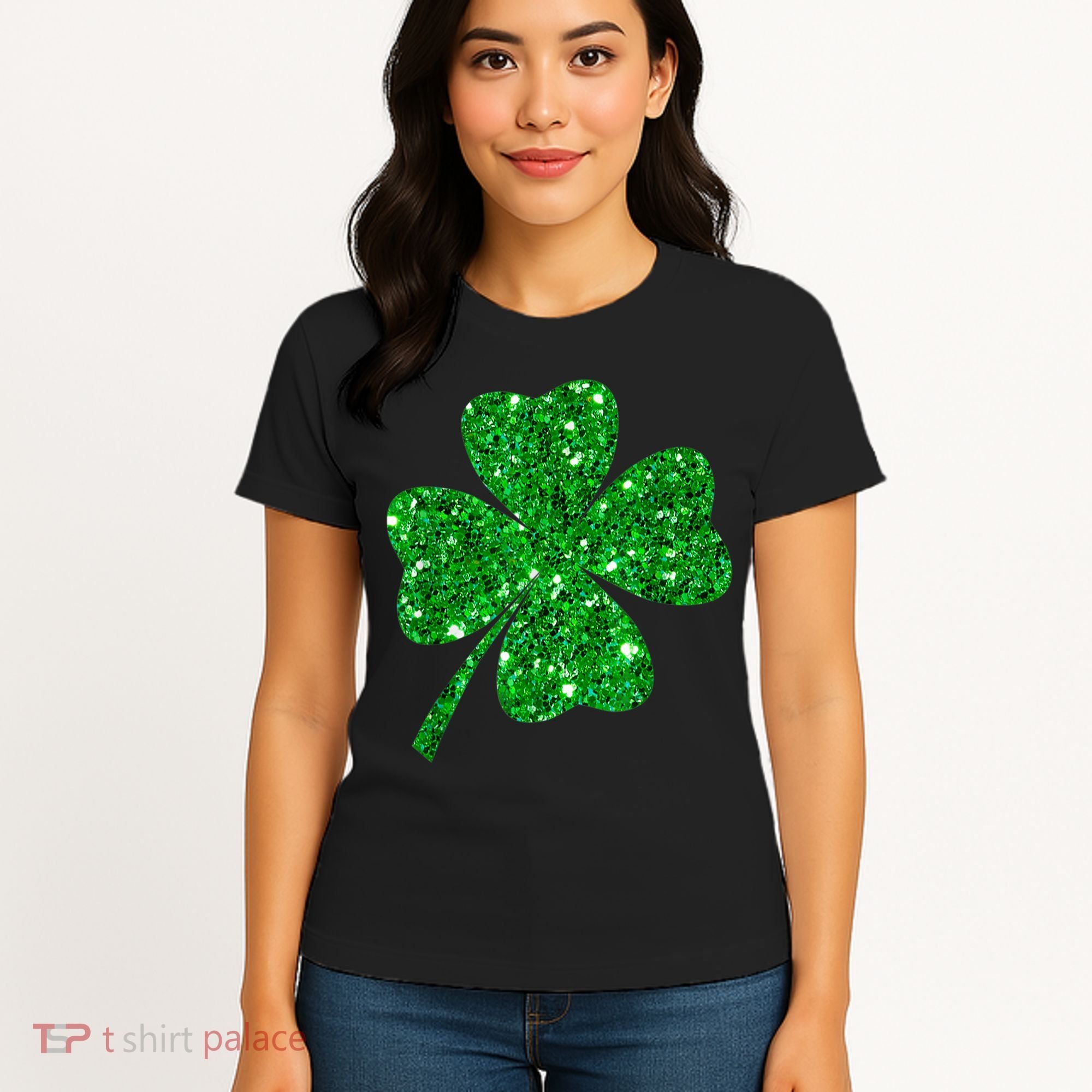 Sparkle Clover Irish Shirt For St Patricks & Pattys Day Women's T-Shirt