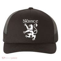Slainte Cheers In Scots Gaelic Scottish Lion Rampant Yupoong Adult 5-Panel Trucker Hat thumb 0