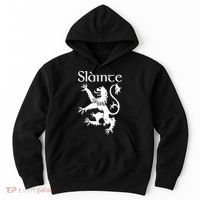 Slainte Cheers In Scots Gaelic Scottish Lion Rampant Hoodie thumb 0