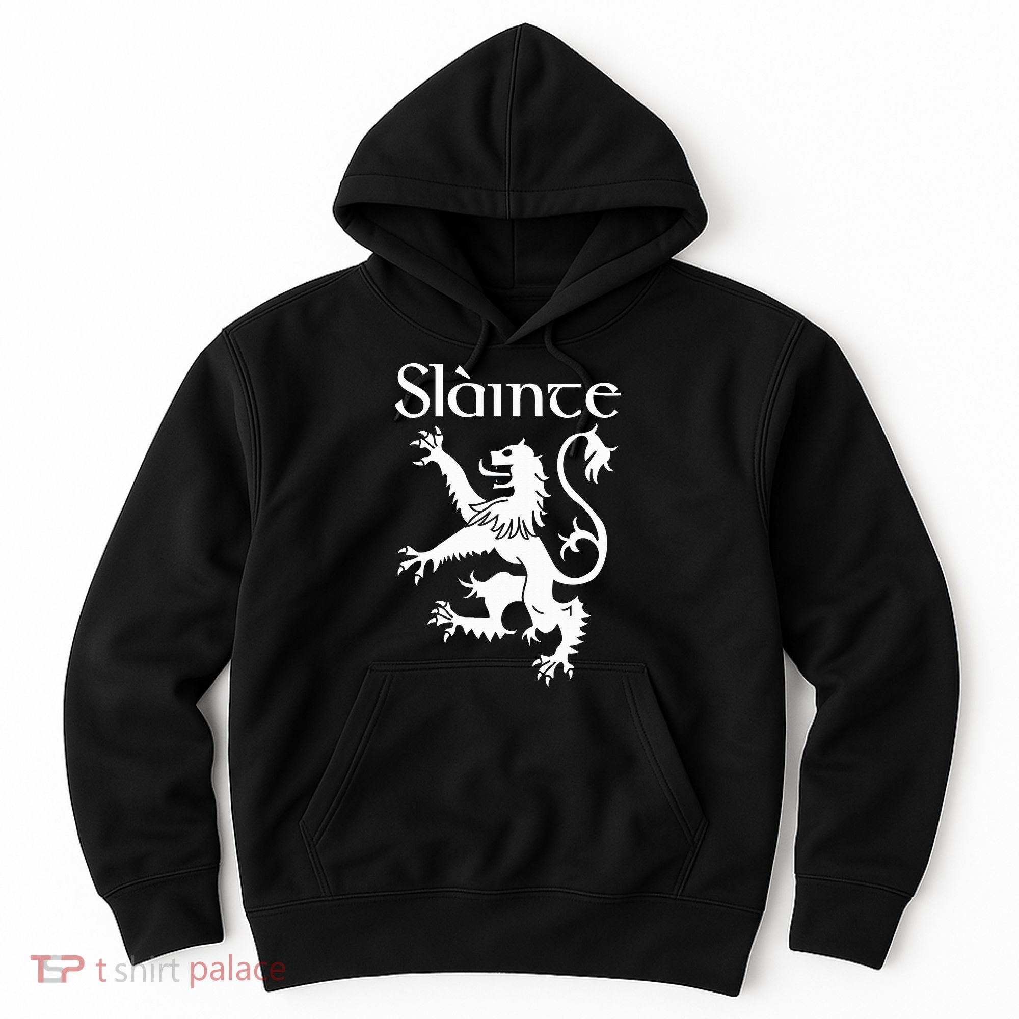 Slainte Cheers In Scots Gaelic Scottish Lion Rampant Hoodie