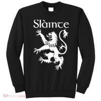 Slainte Cheers In Scots Gaelic Scottish Lion Rampant Sweatshirt thumb 0