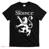 Slainte Cheers In Scots Gaelic Scottish Lion Rampant T-Shirt thumb 0