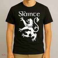 Slainte Cheers In Scots Gaelic Scottish Lion Rampant T-Shirt thumb 3