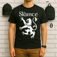 Slainte Cheers In Scots Gaelic Scottish Lion Rampant T-Shirt thumb 6
