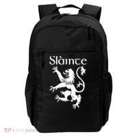 Slainte Cheers In Scots Gaelic Scottish Lion Rampant Backpack thumb 0