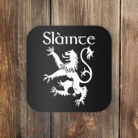 Slainte Cheers In Scots Gaelic Scottish Lion Rampant Coaster thumb 0