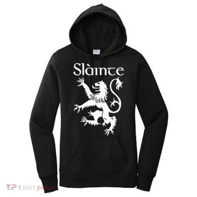 Slainte Cheers In Scots Gaelic Scottish Lion Rampant Women's Hoodie