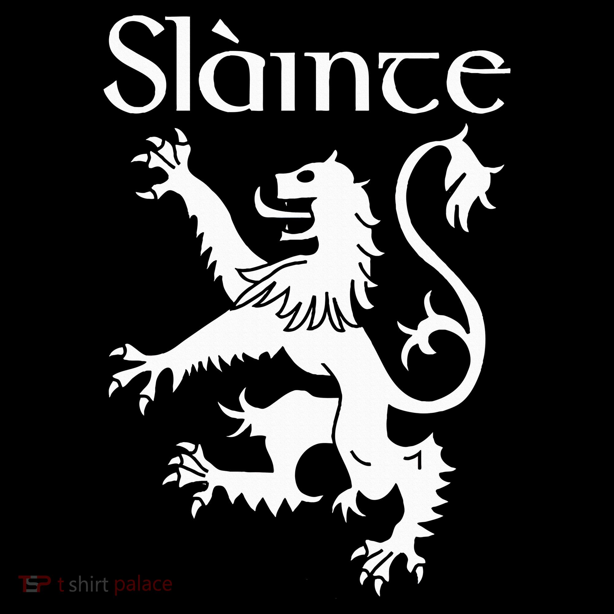 Slainte Cheers In Scots Gaelic Scottish Lion Rampant Women's Hoodie