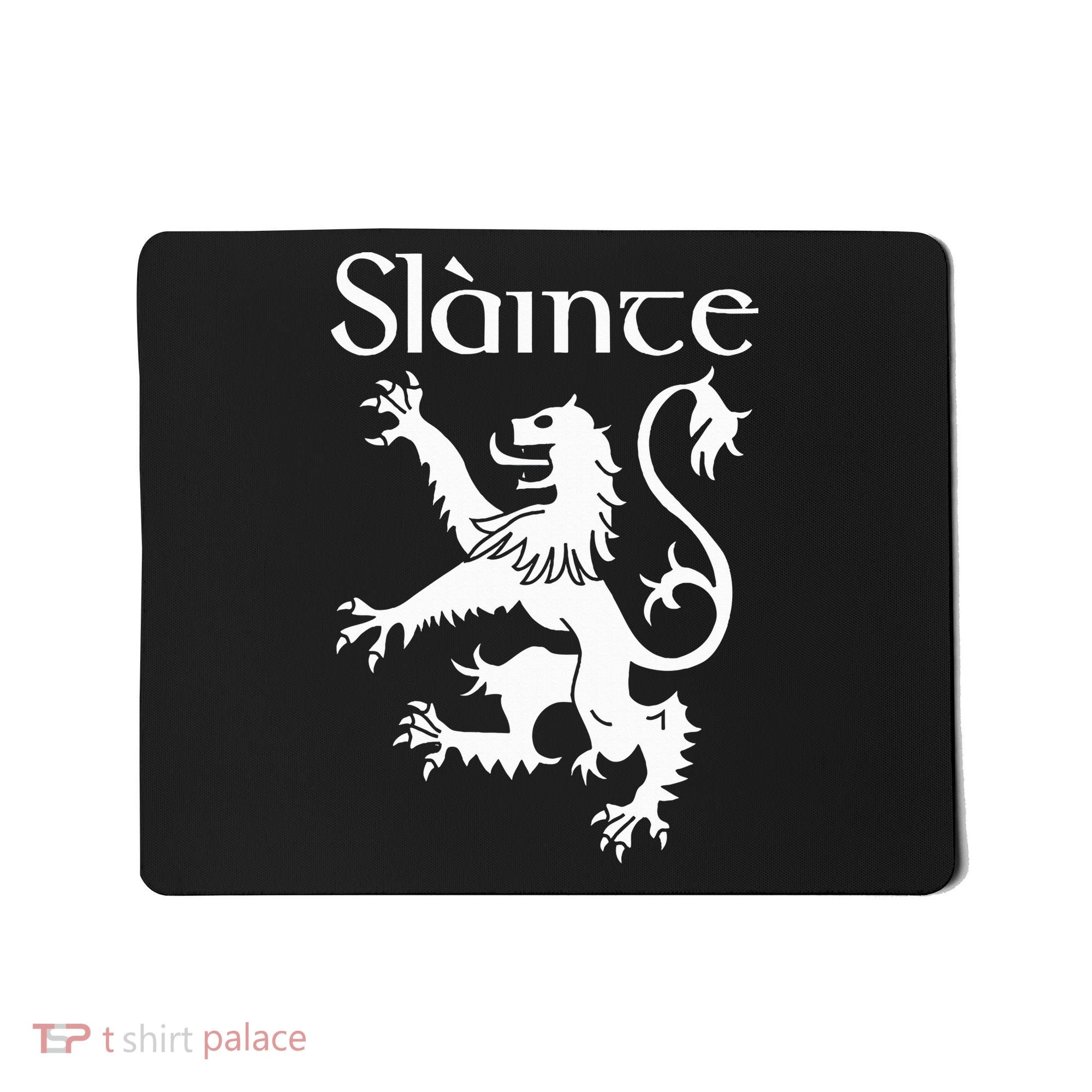 Slainte Cheers In Scots Gaelic Scottish Lion Rampant Mousepad