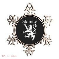 Slainte Cheers In Scots Gaelic Scottish Lion Rampant Ornament thumb 0