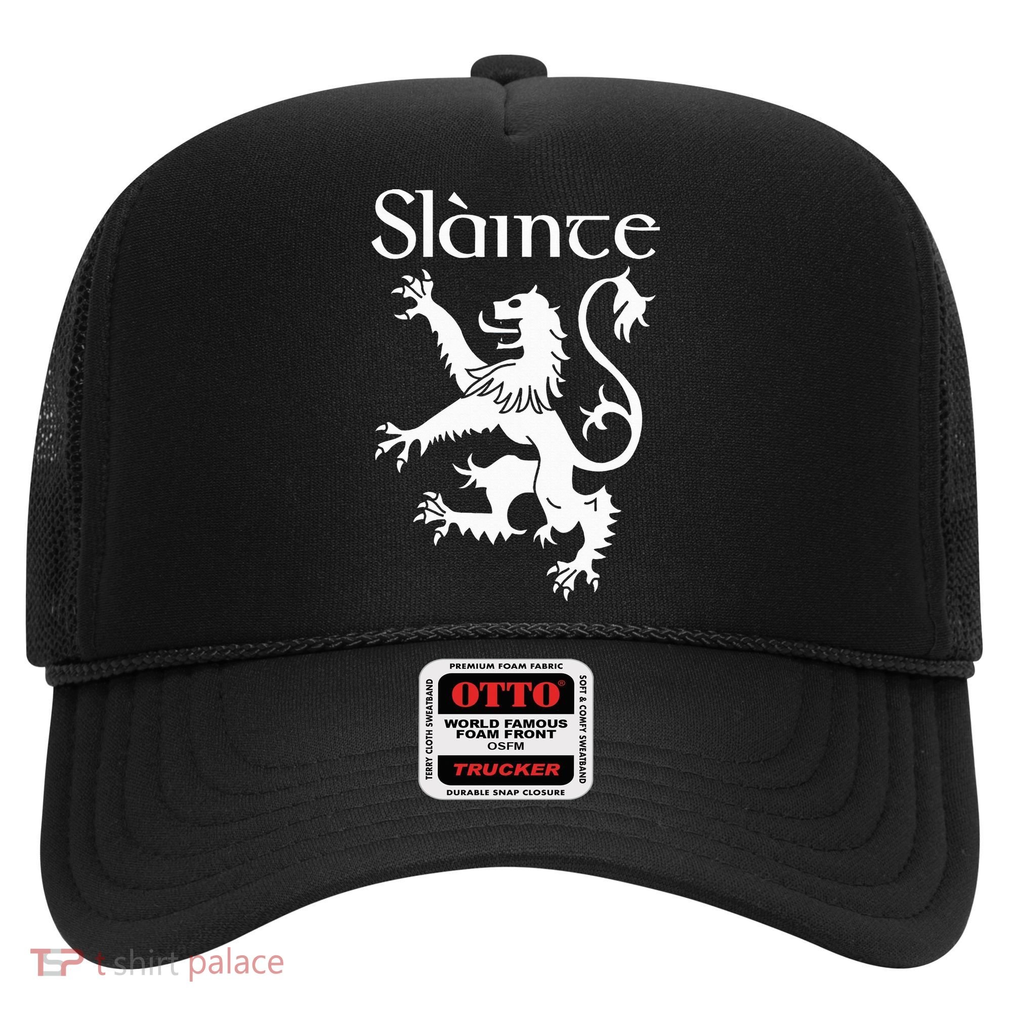 Slainte Cheers In Scots Gaelic Scottish Lion Rampant Hat