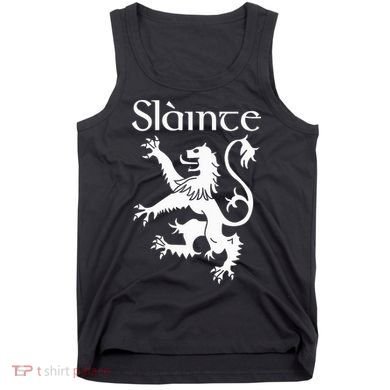 Slainte Cheers In Scots Gaelic Scottish Lion Rampant Tank Top