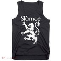Slainte Cheers In Scots Gaelic Scottish Lion Rampant Tank Top thumb 0