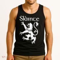 Slainte Cheers In Scots Gaelic Scottish Lion Rampant Tank Top thumb 3