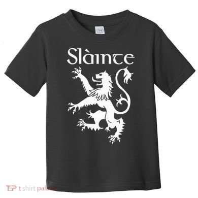 Slainte Cheers In Scots Gaelic Scottish Lion Rampant Toddler T-Shirt