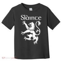 Slainte Cheers In Scots Gaelic Scottish Lion Rampant Toddler T-Shirt thumb 0