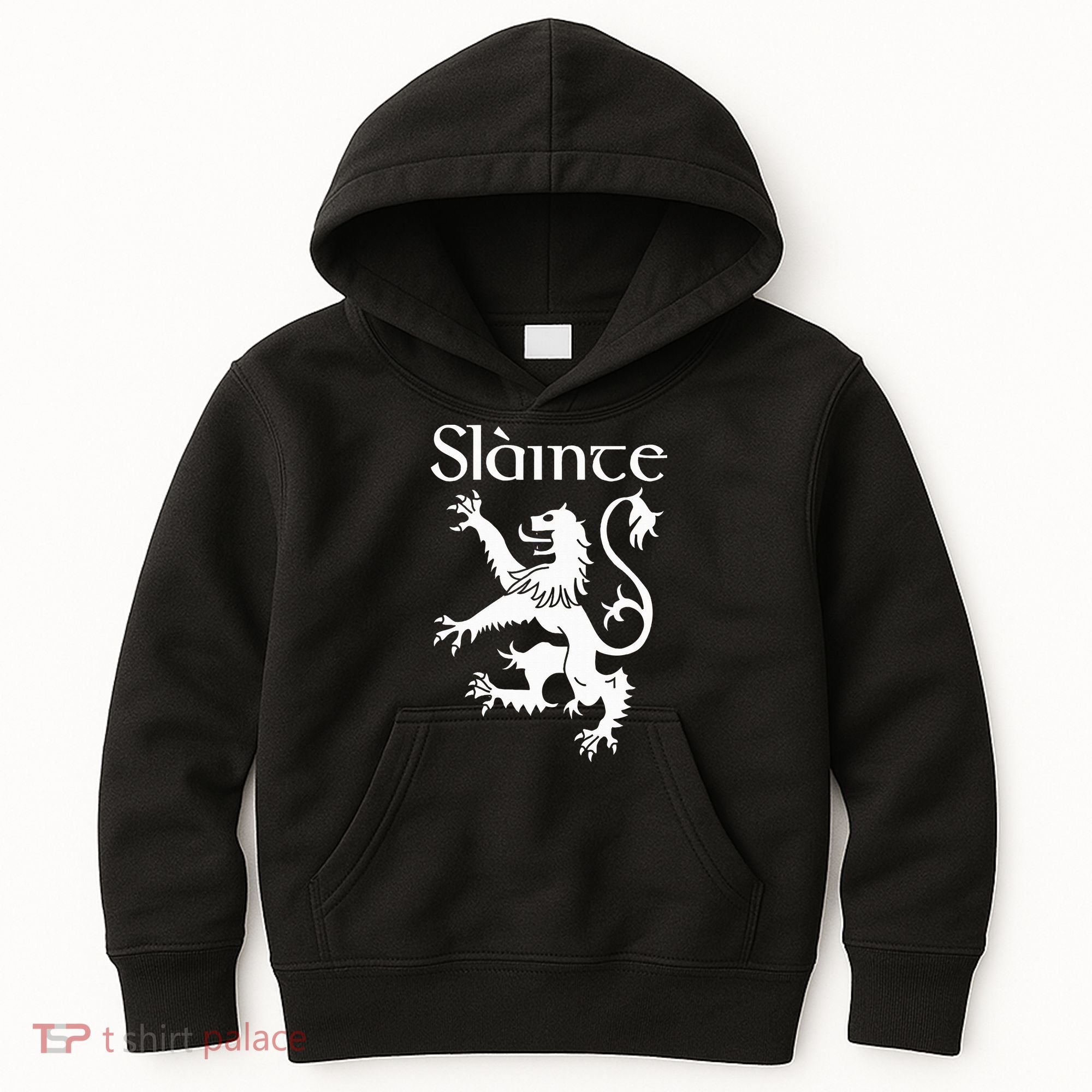 Slainte Cheers In Scots Gaelic Scottish Lion Rampant Kids Hoodie