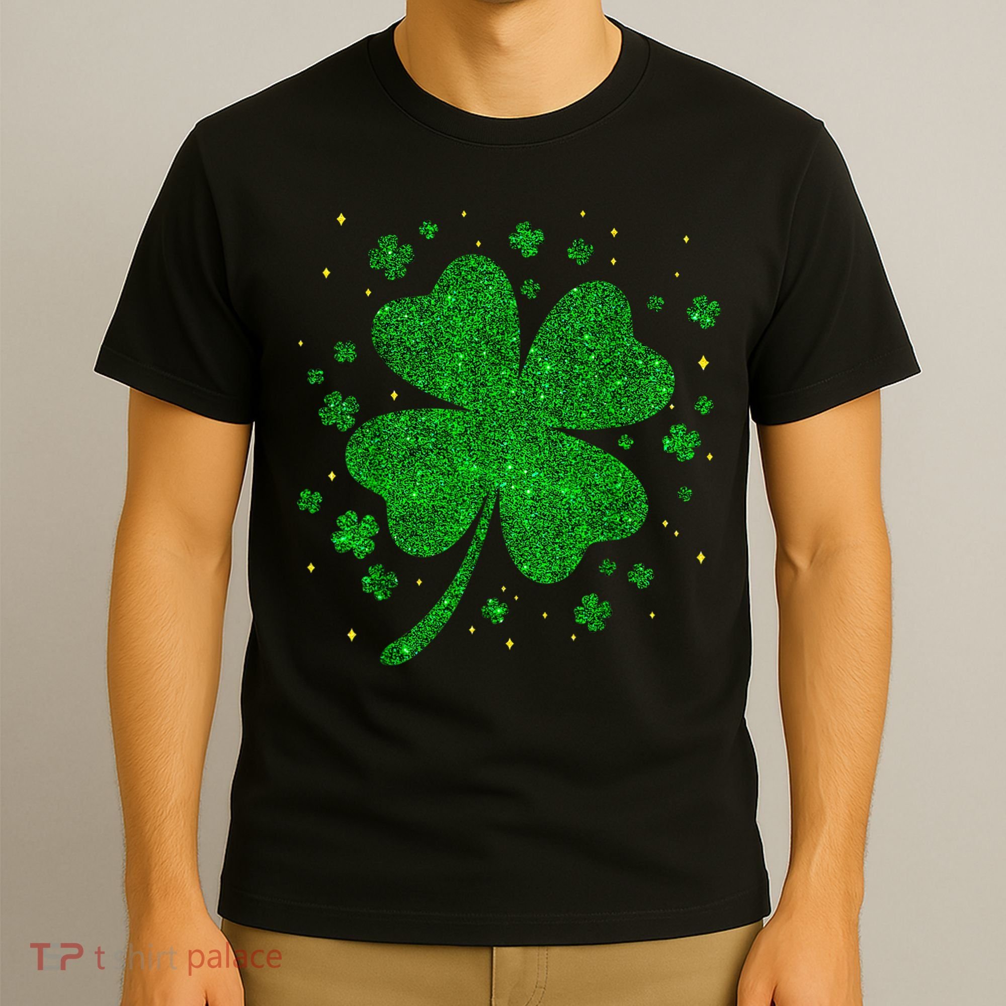 Sparkle Clover Irish For St Patricks & Pattys Day T-Shirt