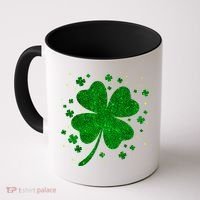 Sparkle Clover Irish For St Patricks & Pattys Day Coffee Mug thumb 0