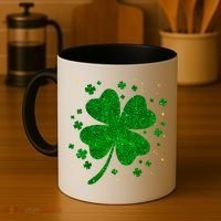 Sparkle Clover Irish For St Patricks & Pattys Day Coffee Mug thumb 4