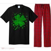 Sparkle Clover Irish For St Patricks & Pattys Day Pajama Set thumb 0