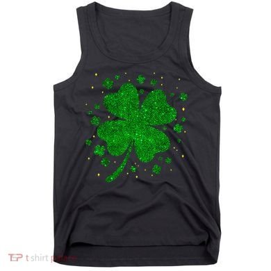 Sparkle Clover Irish For St Patricks & Pattys Day Tank Top