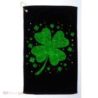 Sparkle Clover Irish For St Patricks & Pattys Day Golf Towel thumb 0