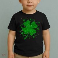 Sparkle Clover Irish For St Patricks & Pattys Day Toddler T-Shirt thumb 2