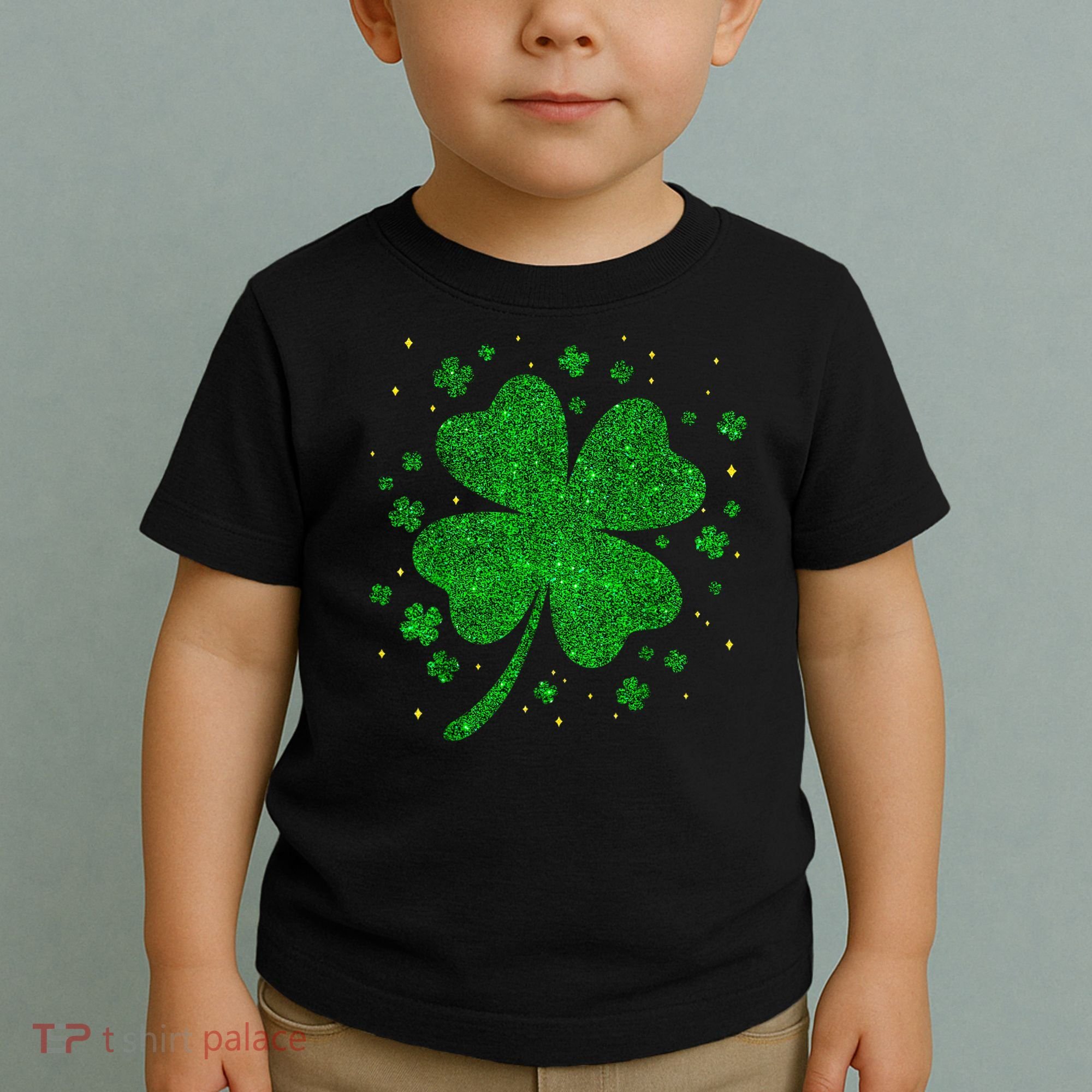 Sparkle Clover Irish For St Patricks & Pattys Day Toddler T-Shirt