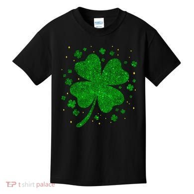 Sparkle Clover Irish For St Patricks & Pattys Day Kids T-Shirt
