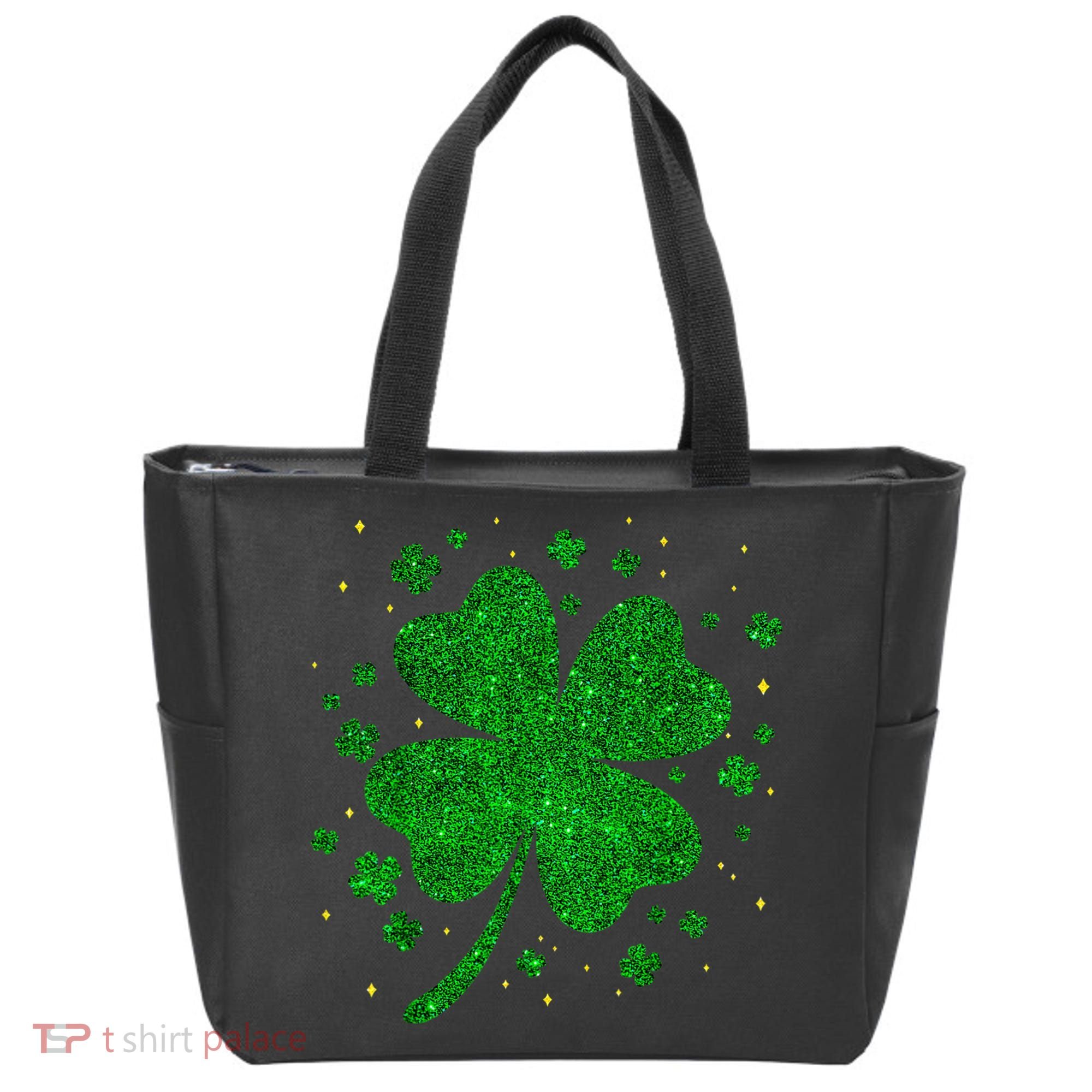 Sparkle Clover Irish For St Patricks & Pattys Day Tote Bag
