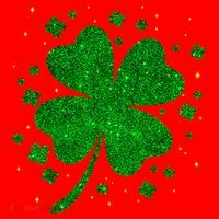 Sparkle Clover Irish For St Patricks & Pattys Day Santa Hat thumb 1