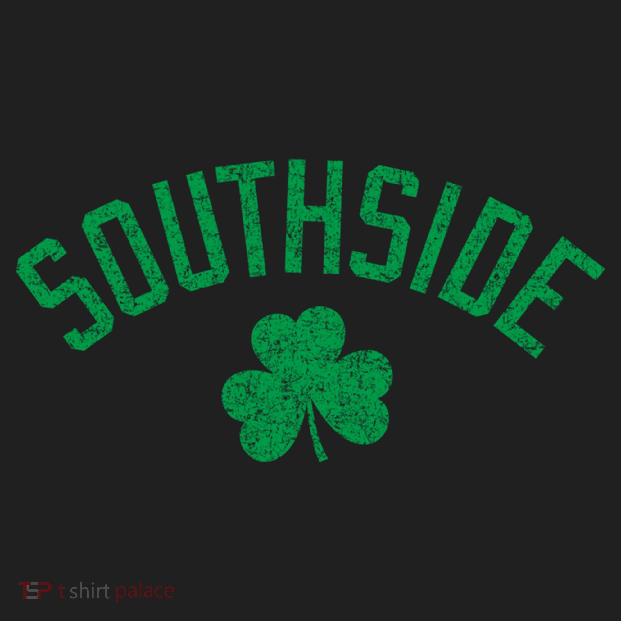 Southside Chicago Irish Shamrock Distressed Green Print Funny Gift Hat