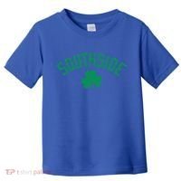 Southside Chicago Irish Shamrock Distressed Green Print Funny Gift Toddler T-Shirt thumb 0