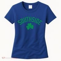 Southside Chicago Irish Shamrock Distressed Green Print Funny Gift Women's T-Shirt thumb 0