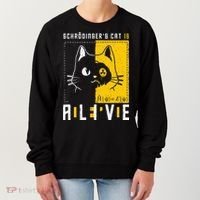 SchrodingerS Cat Is Dead And Alive Quantum Physics Women's Sweatshirt thumb 0