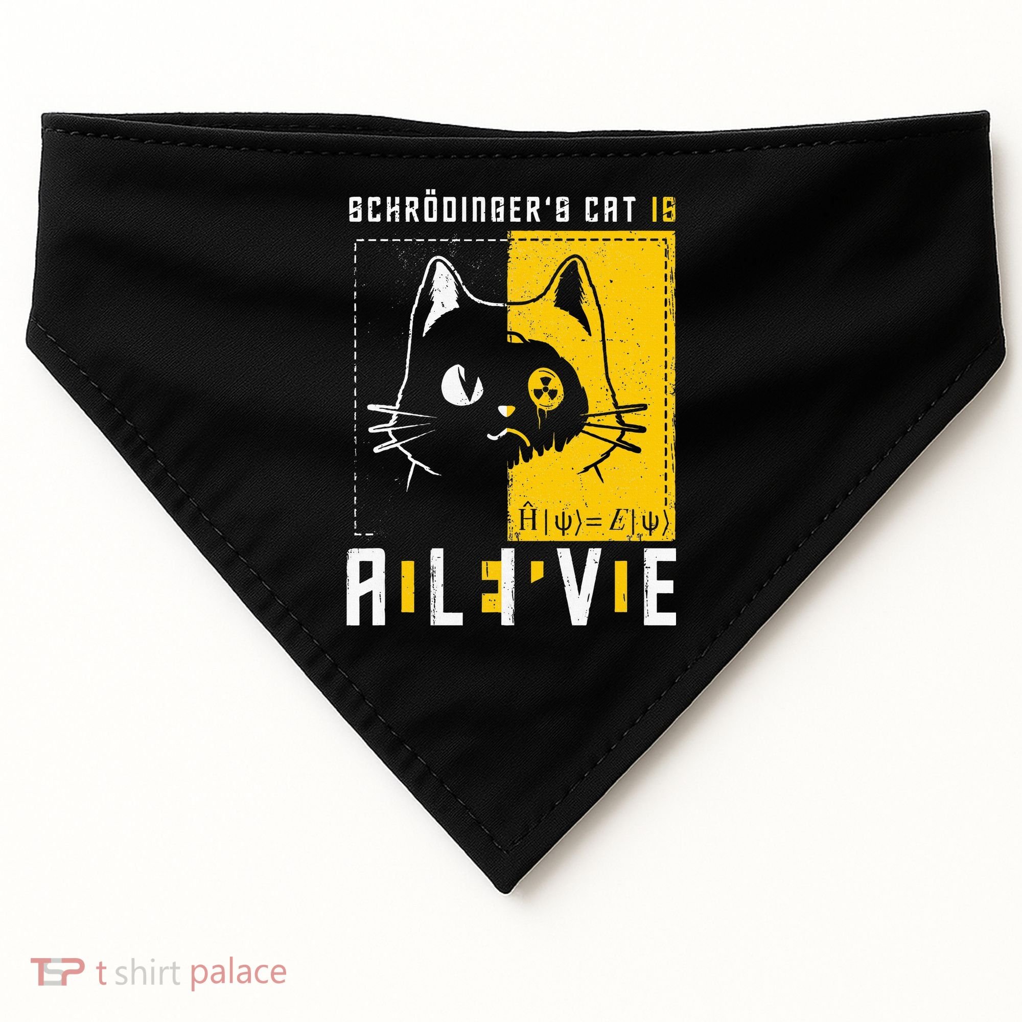 SchrodingerS Cat Is Dead And Alive Quantum Physics USA-Made Doggie Bandana