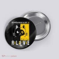 SchrodingerS Cat Is Dead And Alive Quantum Physics Button thumb 0