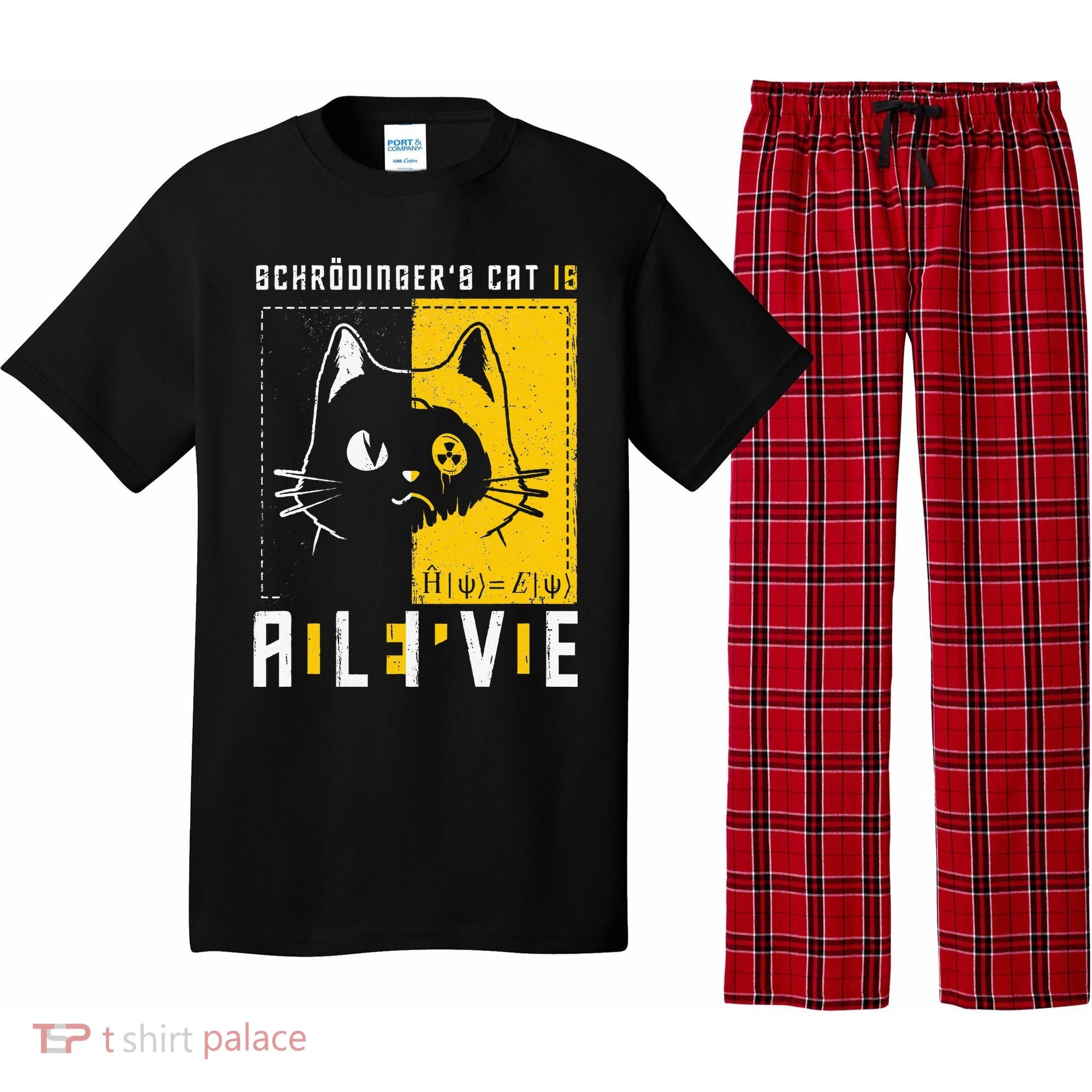SchrodingerS Cat Is Dead And Alive Quantum Physics Pajama Set