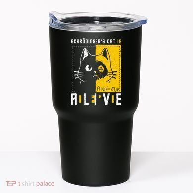 SchrodingerS Cat Is Dead And Alive Quantum Physics Tumbler