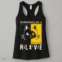 SchrodingerS Cat Is Dead And Alive Quantum Physics Women's Tank Top thumb 3