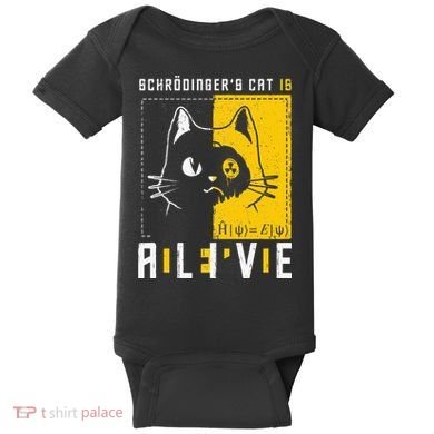 SchrodingerS Cat Is Dead And Alive Quantum Physics Baby Bodysuit