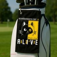 SchrodingerS Cat Is Dead And Alive Quantum Physics Golf Towel thumb 2