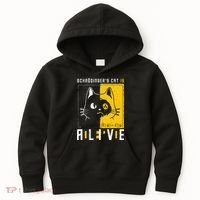 SchrodingerS Cat Is Dead And Alive Quantum Physics Kids Hoodie thumb 0