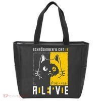 SchrodingerS Cat Is Dead And Alive Quantum Physics Tote Bag thumb 0