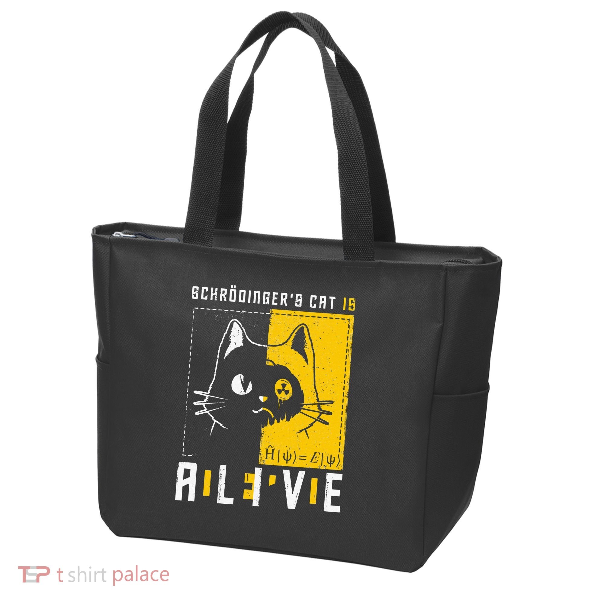 SchrodingerS Cat Is Dead And Alive Quantum Physics Tote Bag