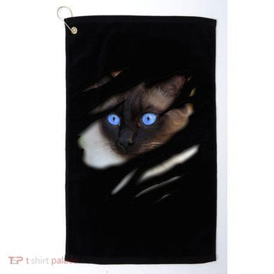 Siamese Cat In Me Design Cadesign Purebred Cat Gift Golf Towel