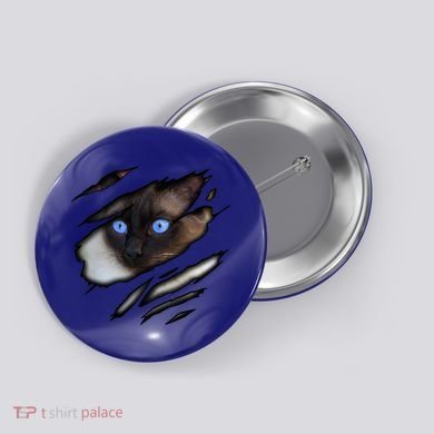 Siamese Cat In Me Design Cadesign Purebred Cat Gift Button